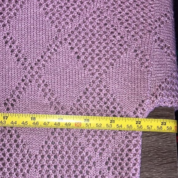 Women’s Large Rose Jaclyn Smith Knot Sweater - Picture 4 of 9